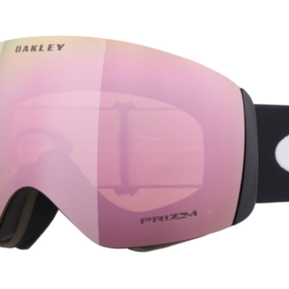 Oakley Flight Deck Snow Goggles Prizm Rose Gold Iridium Lense Matte Black Strap
